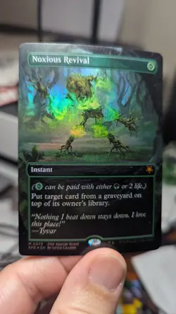 1x Noxious Revival Borderless Foil NM - Duskmourn Special Guests Magic MTG x1 - Image 1