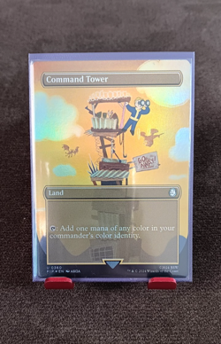 Command Tower (Borderless) MTG Universes Beyond: Fallout Foil NM - Image 1