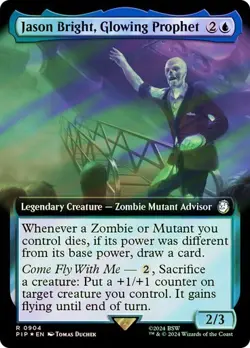1 x SURGE FOIL Jason Bright, Glowing Prophet (Extended Art 904) Fallout PLD - Image 1