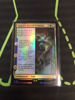 MTG Magic The Gathering Vault 87: Forced Evolution Foil PIP Rare Simic Fallout - Image 1