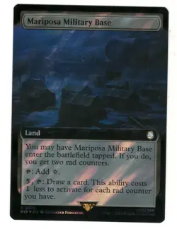 MTG Mariposa Military Base Extended Art Surge Foil Fallout Magic The Gathering - Image 1