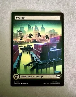 Swamp (0193) Teenage Mutant Ninja Turtles Regular Basic Land Full Art MTG NM - Image 1