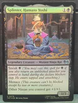 Splinter Hamato Yoshi U 0079 FOIL TMNT Teenage Mutant Ninja Turtles Uncommon NM - Image 1