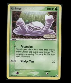 Grimer - 54/92 - Stamped Holo - Legend Maker - Pokemon Card NM - Image 1