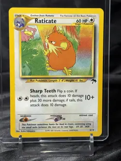 Pokemon TCG Southern Islands Raticate Card 6/18 Lightly Played - Image 1