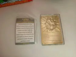 Pokemon Togepi Burger King 23k Gold Plated Trading Card 1999 Nintendo w/Case/box - Image 3