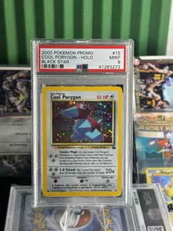 PSA 9 Mint Cool Porygon Holo Black Star Promo #15 2000 Pokemon English WOTC - Image 1