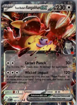 Pokemon TCG Ascended Heroes - Team Rocket’s Kangaskhan EX 162/217 NM Holo - Image 1