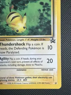 2000 Pokemon Pikachu Black Star Promo 27 - WOTC - Image 5