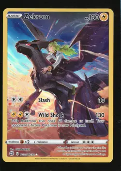 Pokemon Zekrom SWSH09: Brilliant Stars Trainer Gallery #TG05/TG30 NM - Image 1