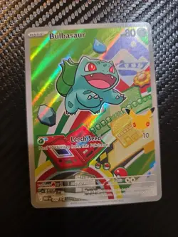 Pokemon First Partner Illustration Bulbasaur #37 Black Star Promo Pokemon - Image 1