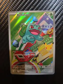 Pokemon First Partner Illustration Bulbasaur #37 Black Star Promo Pokemon - Image 1
