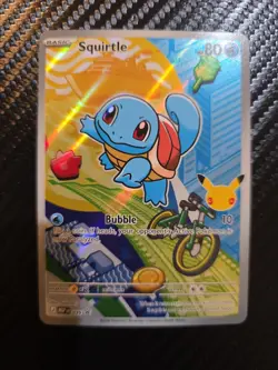Pokemon Squirtle 30th anniversary gen 1 first partner black star promo 39 NM - Image 1