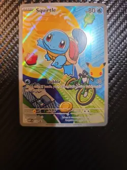 Pokemon Squirtle 30th anniversary gen 1 first partner black star promo 39 NM - Image 1