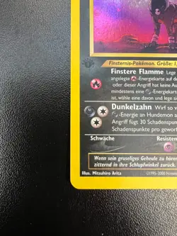 Pokemon GERMAN Houndoom (Hundemon) 8/64 Neo Revelation 1st Ed Holo Moderate Play - Image 5