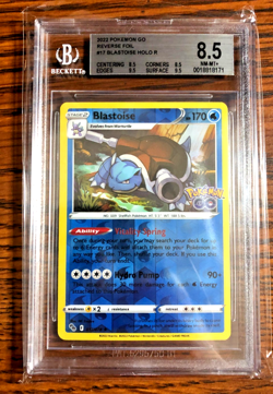 Blastoise Reverse Holo #017 - BGS NM-MT+ 8.5 - 2022 Pokemon GO - Pokemon TCG - Image 1