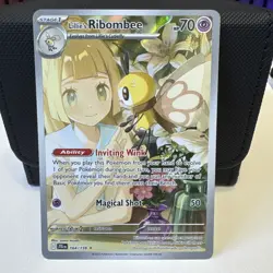 Pokemon TCG Lillie's Ribombee 164/159 Illustration Rare Journey Together - Image 1