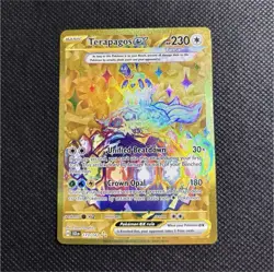 Pokemon Terapagos EX 173/142 Hyper Rare Full Art Holo Sv07: Stellar Crown | NM - Image 1