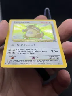 Pokemon TCG Kangaskhan Jungle 5/64 Holo Unlimited Holo Rare (HP) - Image 2