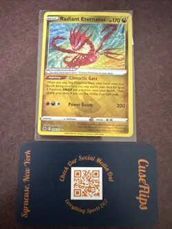 Pokemon Radiant Eternatus 105/159 Crown Zenith Ultra Rare Holo NM - Image 1