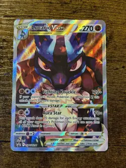 Pokemon TCG Lucario VSTAR Promo Crown Zenith - Image 1