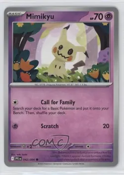 Mimikyu Pokemon Mega Evolution Phantasmal Flames PFL #042 - Image 1