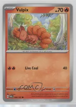 Vulpix Pokemon Scarlet & Violet: Twilight Masquerade TWM #026 - Image 1