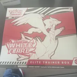 POKEMON TCG: Scarlet & Violet White Flare Elite Trainer Box, Sealed Box is Worn - Image 1