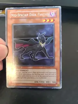 Yu-Gi-Oh! Neo-Spacian Dark Panther DP03-EN007 - Jaden Yuki 2 1st Edition Rare HP - Image 1