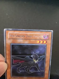 Yu-Gi-Oh! Neo-Spacian Dark Panther DP03-EN007 - Jaden Yuki 2 1st Edition Rare HP - Image 2