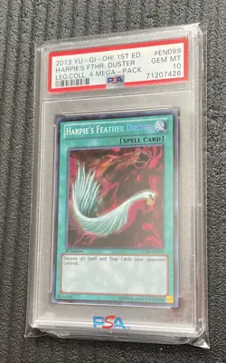 Yugioh! Harpie's Feather Duster LCJW-EN099 Secret 1st Ed PSA 💎 GEM MT 10 💎 - Image 1