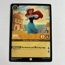 Disney Lorcana Demo Ariel - On Human Legs Card - Rare - Image 1