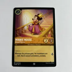 Disney Lorcana Demo Minnie Mouse - Beloved Princess Card - Rare - Image 1