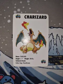 Charizard #6 KFC Pokemon mini card promo 1998 Pokemon TCG WOTC Vintage NM - Image 1