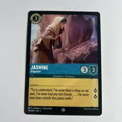 Disney Lorcana Demo Jasmine - Disguised Card - Rare - Image 1