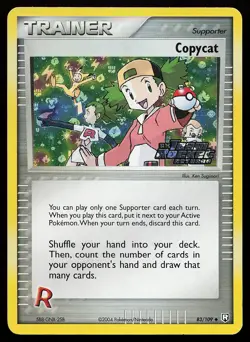 Copycat 83/109 Uncommon Reverse Holo Stamped Team Rocket Returns Pokemon Card - Image 1