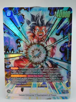 Son Goku FB09-037 Alternate Art Dual Evolution Dragon Ball Card English Fusion - Image 2