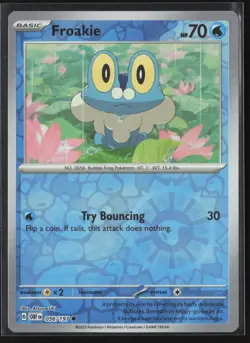 Froakie Common SV03: Obsidian Flames 056/197 NM Pokemon Card Reverse Holo - Image 1