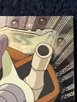 Blastoise #09 - Pokemon Card Foil Holo Topps TV Series 1 Black Logo LP - Image 3