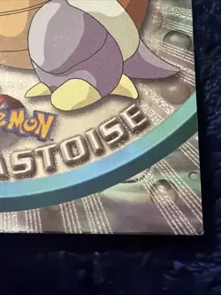Blastoise #09 - Pokemon Card Foil Holo Topps TV Series 1 Black Logo LP - Image 4