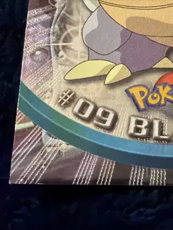 Blastoise #09 - Pokemon Card Foil Holo Topps TV Series 1 Black Logo LP - Image 5