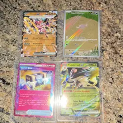 Pokemon Paldea Evolved Full Art Card Lot - Hoopa EX, Wooper, Toedscruel EX - Image 1