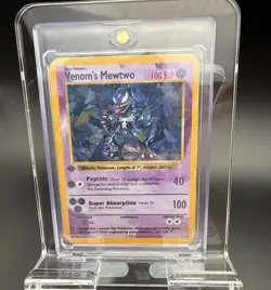 Venom’sCharizard 1st Edition Custom Card Pokemon (Sold In Hard Mag Case) - Image 1