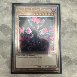 RA03-EN081 Red-Eyes Black Dragon : Quarter Century Secret Rare Card :1st Ed M - Image 1