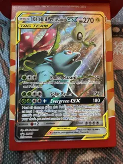 Pokemon Celebi & Venusaur GX TAG TEAM Promo Holo SM167 Sm Card - Image 1