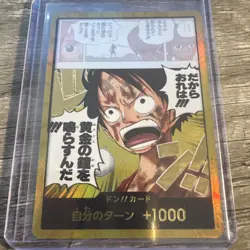 Because I will ring the Golden Bell Adventure on KAMI’s Island ONE PIECE Card NM - Image 1