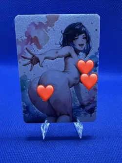 Yelan Genshin Impact Full Pond of Squirting SW-18 SSP Anime WAIFU Card - Image 1