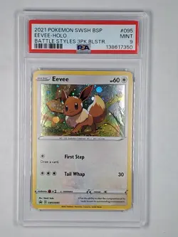 Eevee SWSH095 Sword & Shield Holo Promo Cards PSA 9 Mint English Pokemon - Image 1