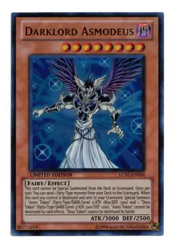 Yu-Gi-Oh Card: Darklord Asmodeus LC02-EN004 Ultra Rare Limited Edition! NM - Image 1