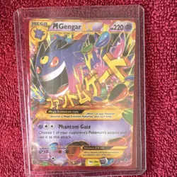 Pokemon M Gengar EX Mega Secret Rare 121/119 XY Phantom Forces Holo Card - Image 1